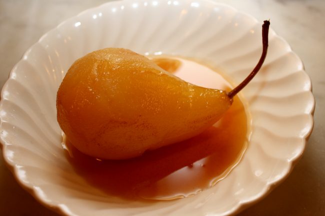 OliveMe-Co’s-Chardonnay-Poached-Pears-with-Raspberry-Balsamic