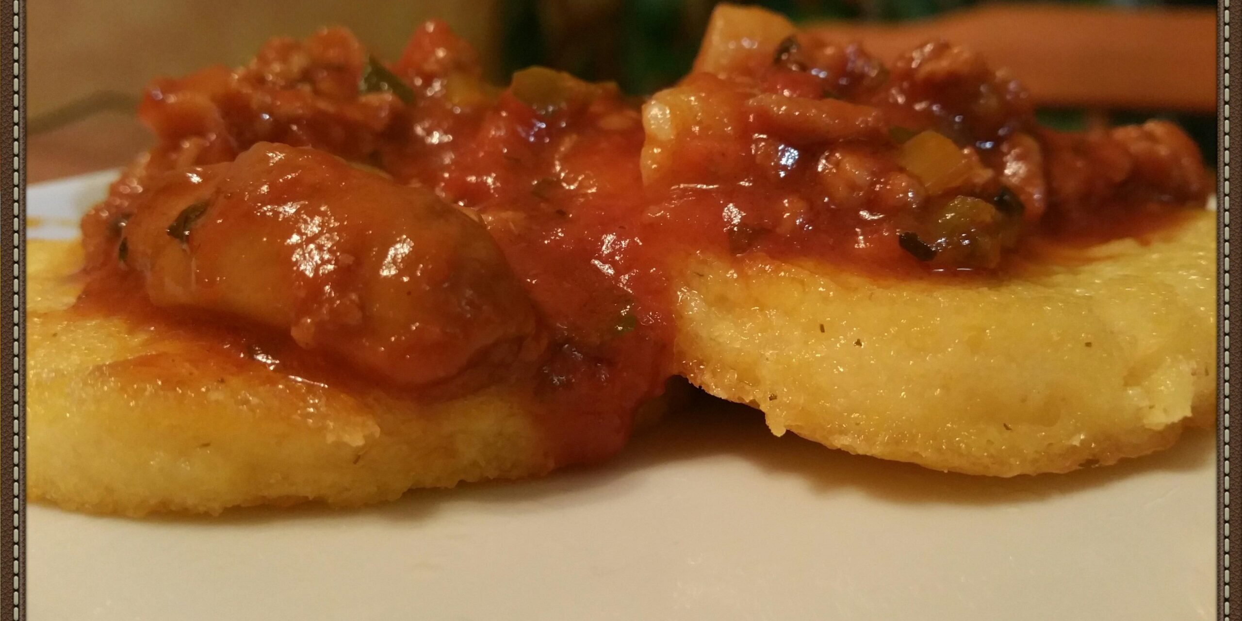 fried polenta spicy sausage