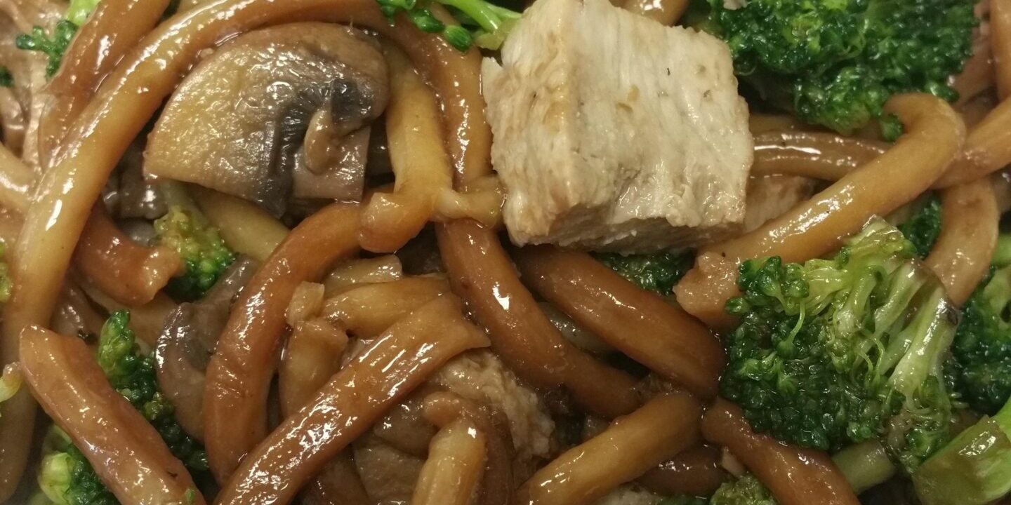 udon broccoli mushroom2
